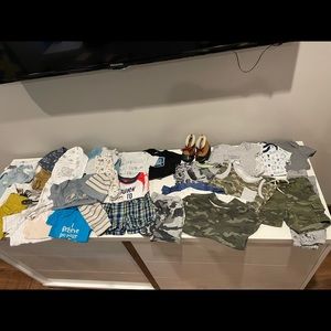 Newborn to 9 month baby boy clothes.